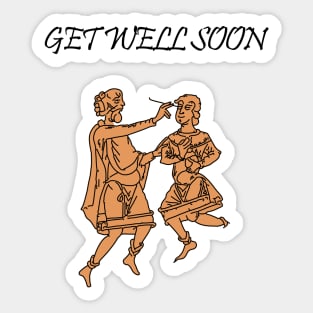 Medieval Get Well Soon Sticker